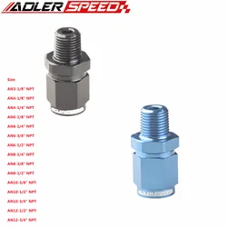 Fuel System Straight Fitting AN3 AN4 AN6 AN8 Female To 1/4NPT 1/2NPT 1/8NPT 3/8NPT 3/4NPT Male Swivel Adapter Fitting Aluminum