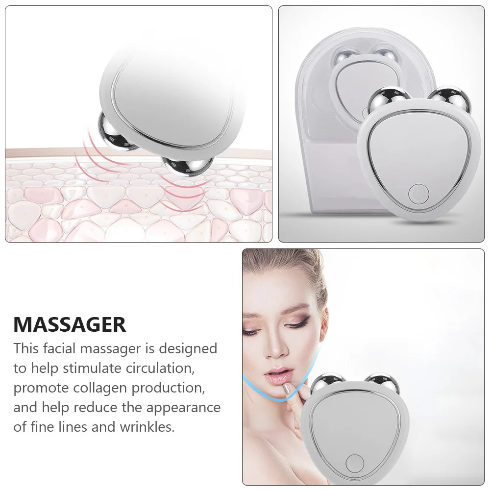 مدلك الوجه لشد الجلد وتجديد شبابها، جهاز كهربائي ناعم مضاد للشيخوخة، محمول خفيف الوزن للنساء #2