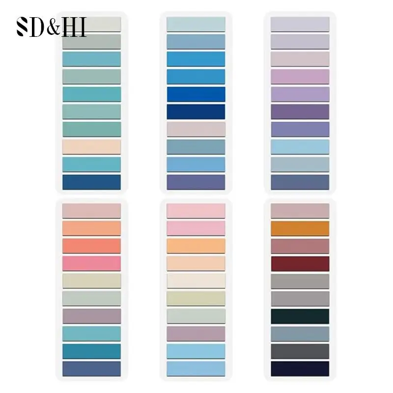 60 Sheets 6 Colors Sticky Notes Memo Pad Self Adhesive Label Index Tabs Bookmarks Notepad School Office Stationery Supplies