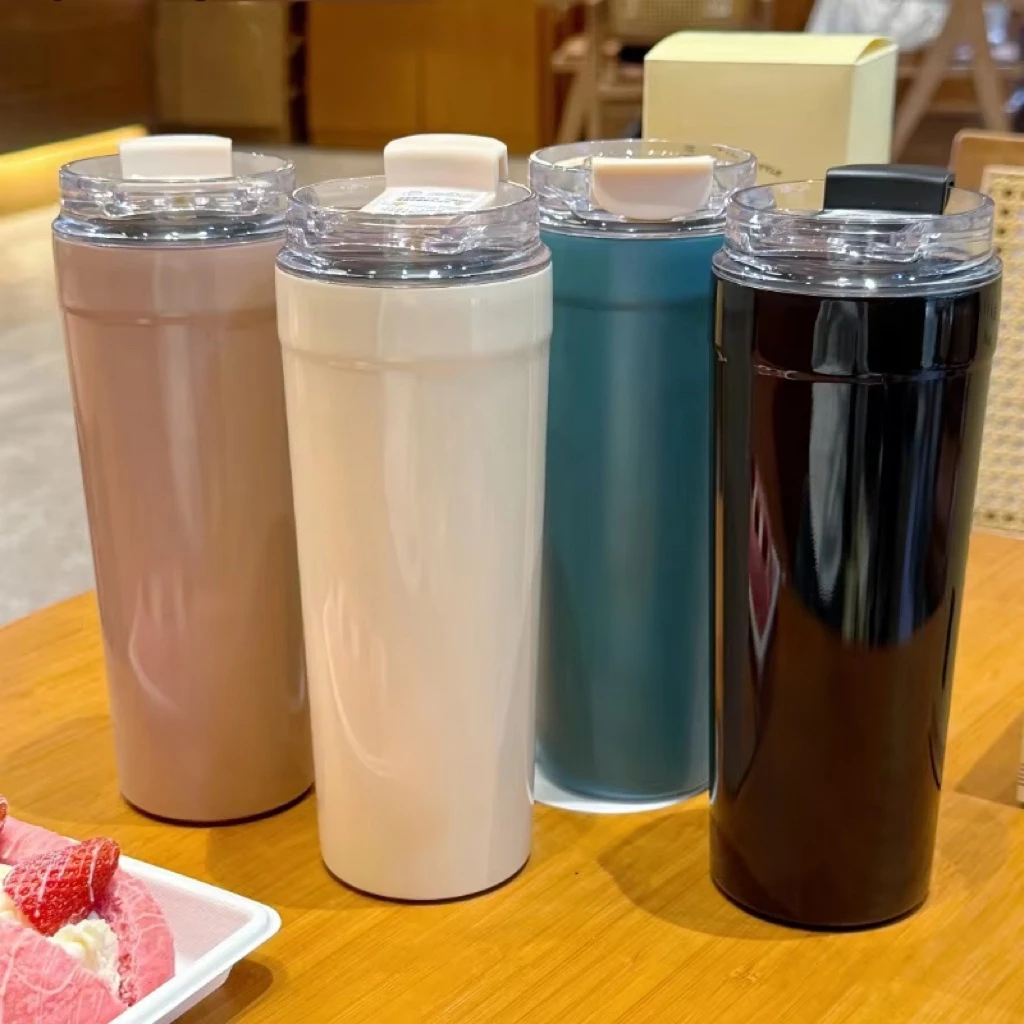 

550ML New SME G Office Beverage Cup Travel Portable Drinking Cup Stainless Steel Vacuum Car Leak proof Handle Coffee Vacuum Cup