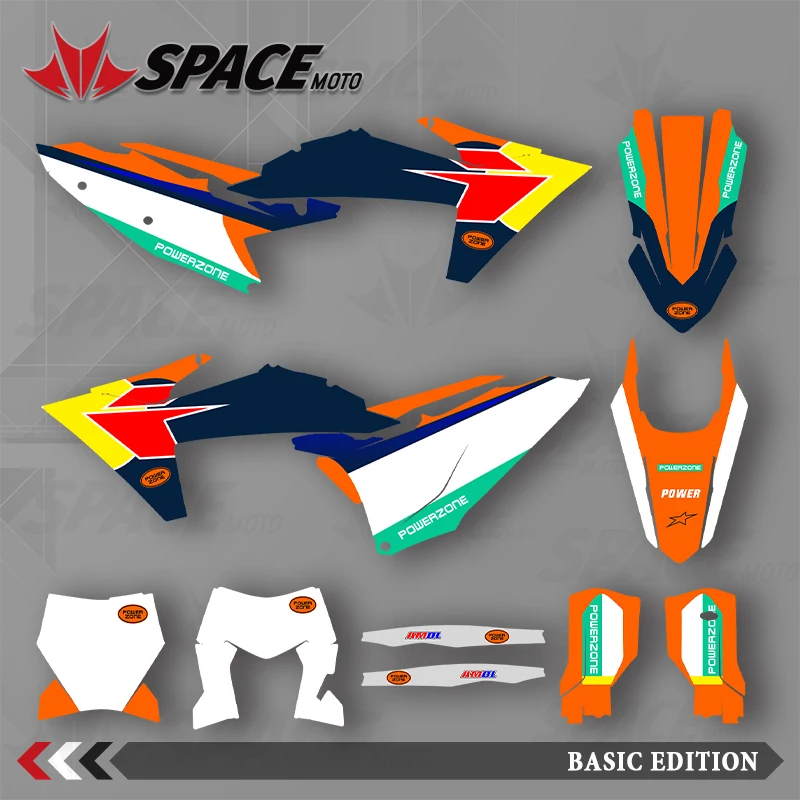 

SPACE MOTO For KTM 23-25SXF 24-26EXC Graphics Background Decals Stickers Motorcycle