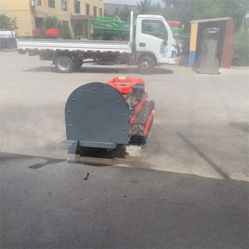 Air-delivered orchard crawler dispenser high-pressure sprayer