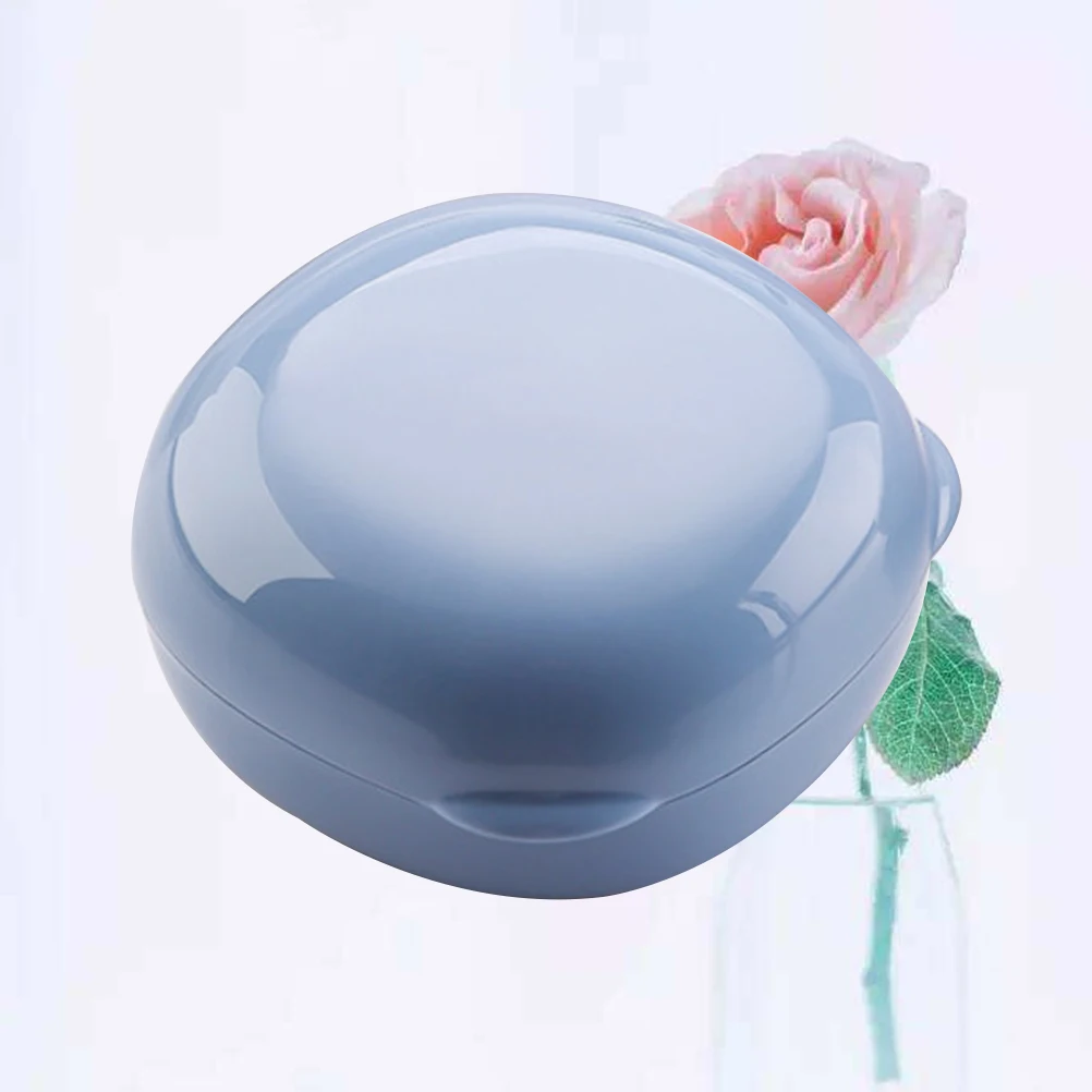

Waterproof Box Round Portable Leakproof Dish For Travel Gym Outdoor Use Lid Design Soap Holder Draining Function Travel