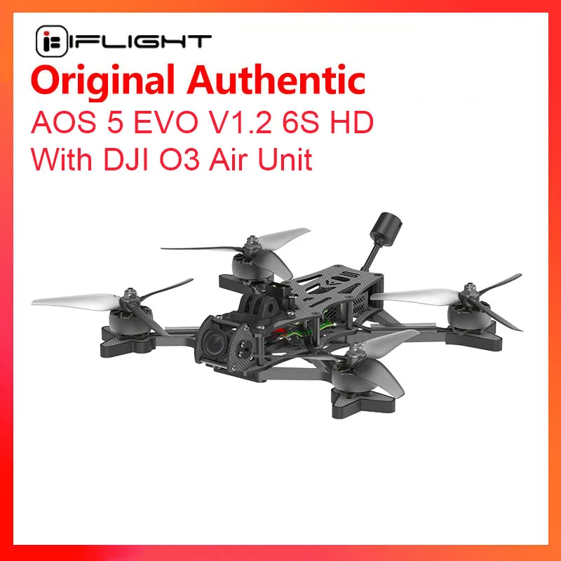 AOS 5 EVO V1.2 6S HD FPV Drone BNF with DJI O3 Air Unit for FPV