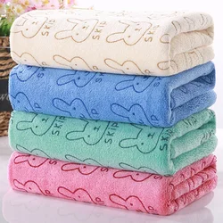 Home Textile Towel Lovely Rabbit Soft Microfiber Baby Infant Bath Towel Newborn Absorbent Drying Washcloth Feeding Cloth Toalha