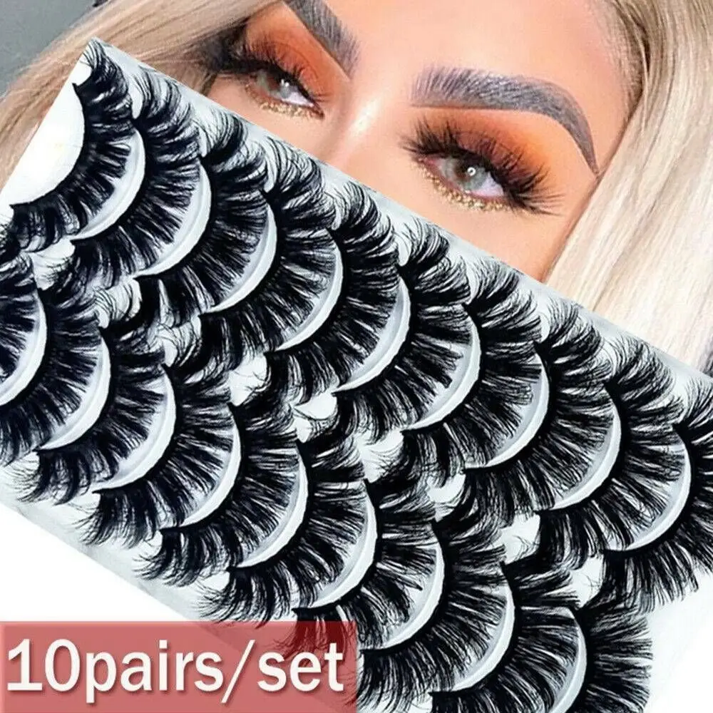 Handmade Eye Makeup Tools Multilayered Effect Lash Extension Full Volume Thick False Eyelashes 3D Mink Hair