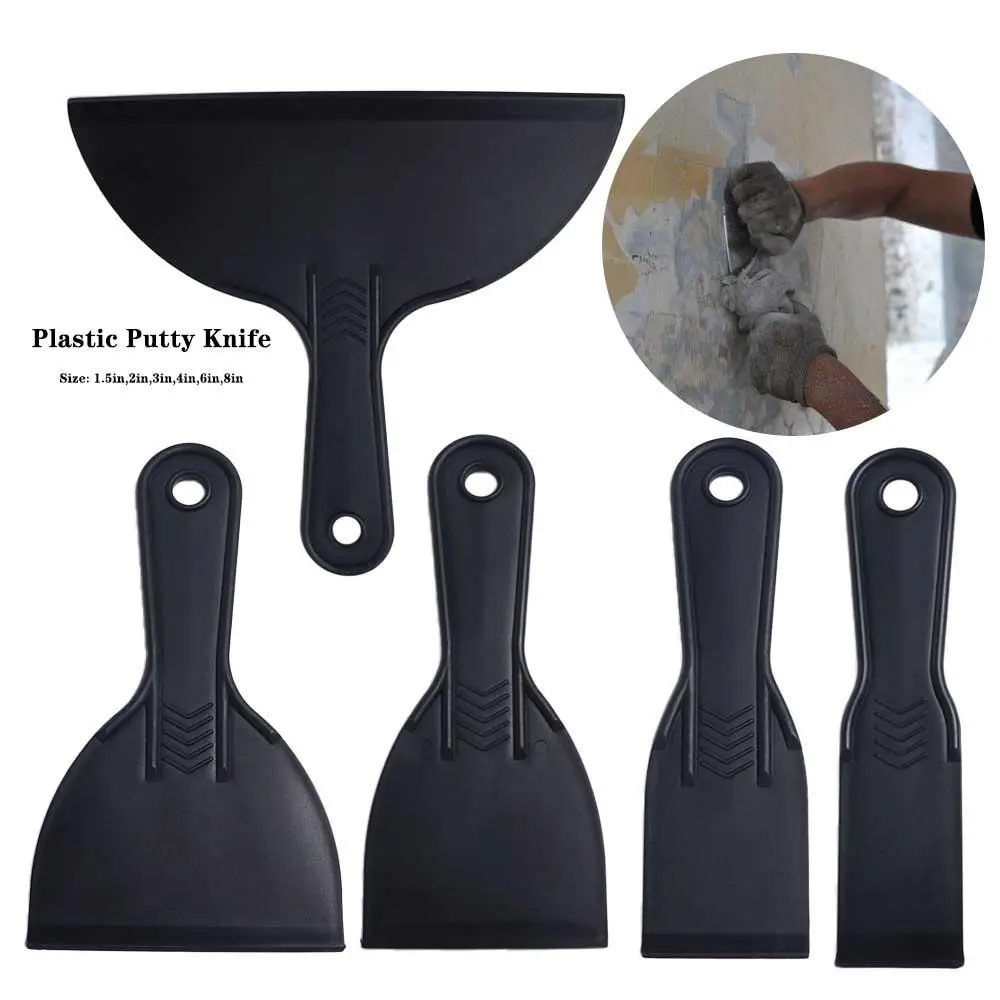 

1.5-8in Plastic Putty Spreader Wall Cleaning Tool Car Film Patch Wallpaper Scraper Plaster Shovel Putty Scraper Filling Spatula