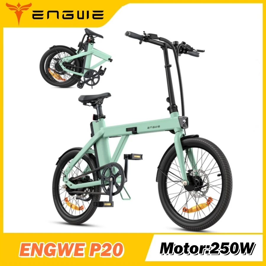 ENGWE P20 Folding Electric cycle 250W Motor Torque SSOR 20 inch E-boat 36V 9.6Ah Battery Hydraulic Disc Brakes Electric cycle