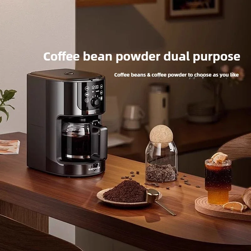 Fully Automatic Household American Coffee Machine Fully Automatic Grinder Coffee Machine  Coffee Beans and Powder Dual Purpose