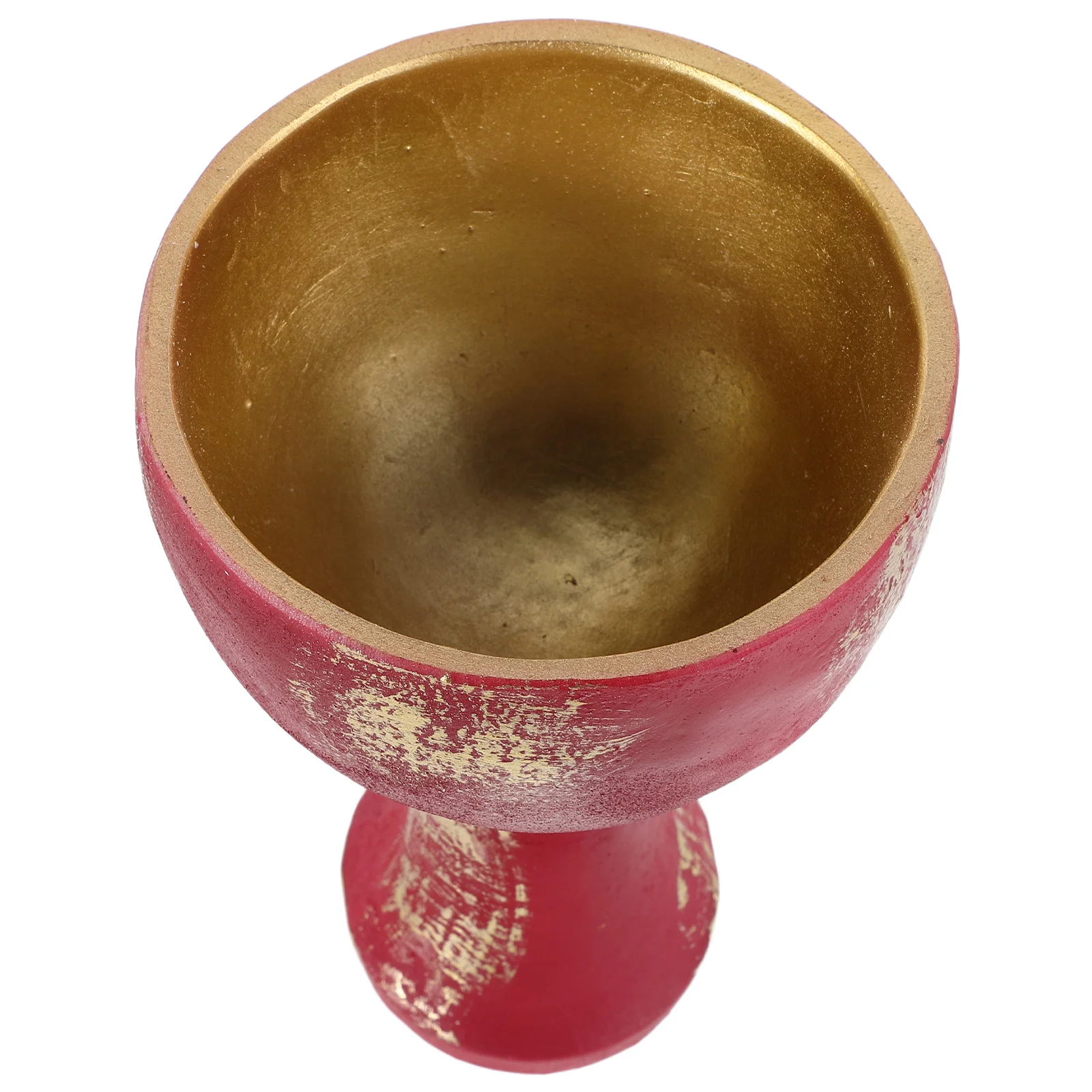 

Resin Holy Cup Detailed Sculpture for Worship Ceremony Decorative Chalice Multi Functional Storage Spiritual Ambiance Enhancer