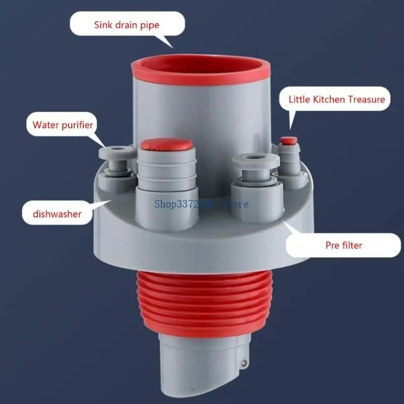  Easy Installation Kitchen Pipe Joint Deodorizer for Integrated Sewer System