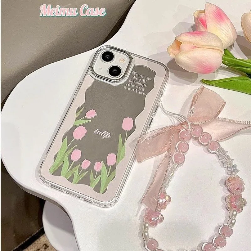 

Crossbody Necklace Cord Lanyards Bow Soft Case For iPhone 16 15 14 12 13 11 Pro Max X XR 7 8 plus Leather Wrist Silicone Cover