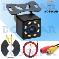 Rear Camera of Driving Recorder 140 Wide Angle Waterproof 4/8/12 Light HD Night Vision Parking Monitoring Rear Camera