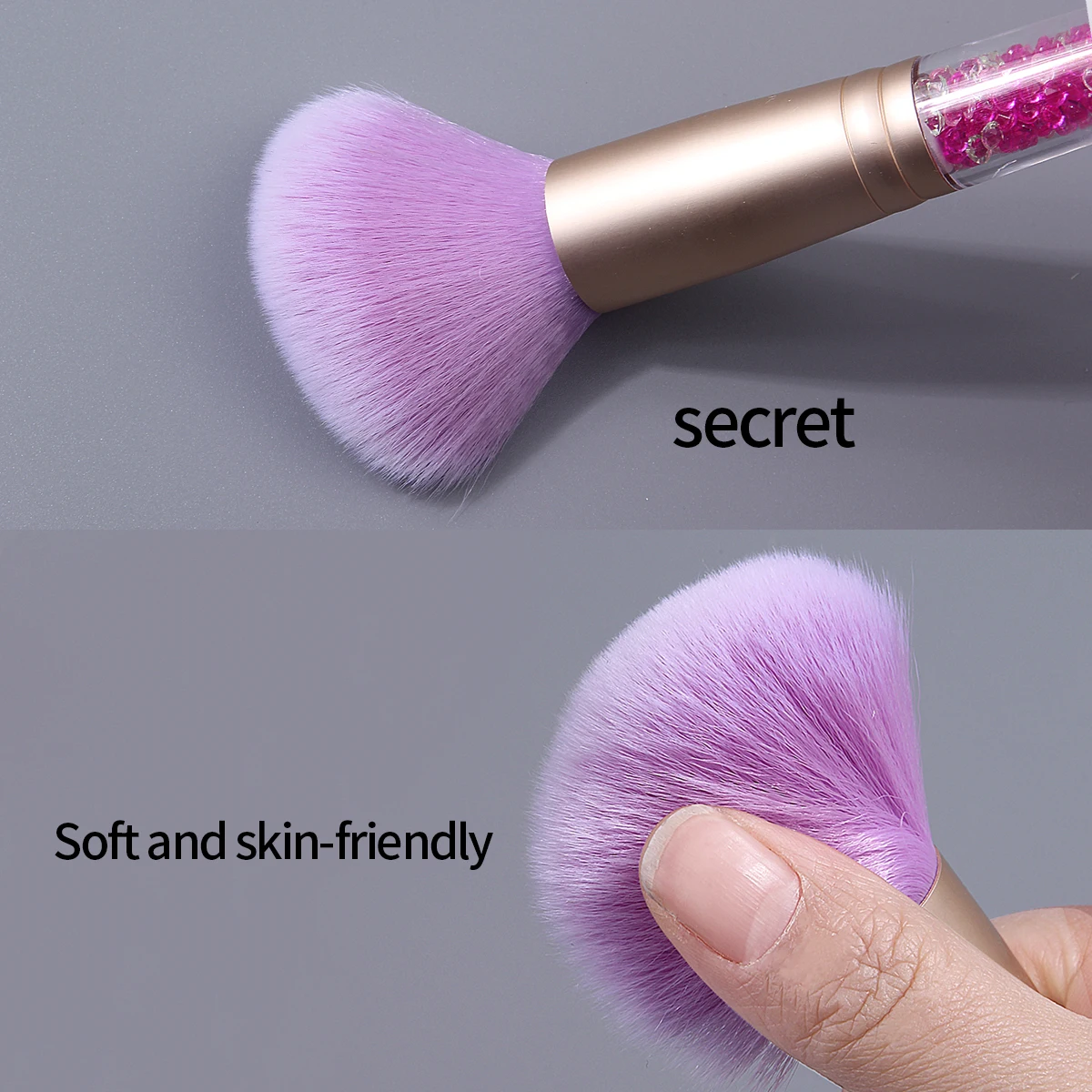 ชุดแปรงแต่งหน้าอเนกประสงค์ 30 ชิ้น รุ่น Purple series ด้ามจับประดับเพชร พร้อมพัฟฟองน้ำเนื้อนุ่ม/ชุดอุปกรณ์ทำความสะอาด