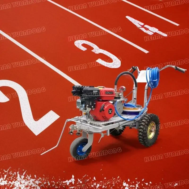 Zebra Crossing Line Playground Garage Road Marking Machine Double Gun Cold Spray Road Marking Machine