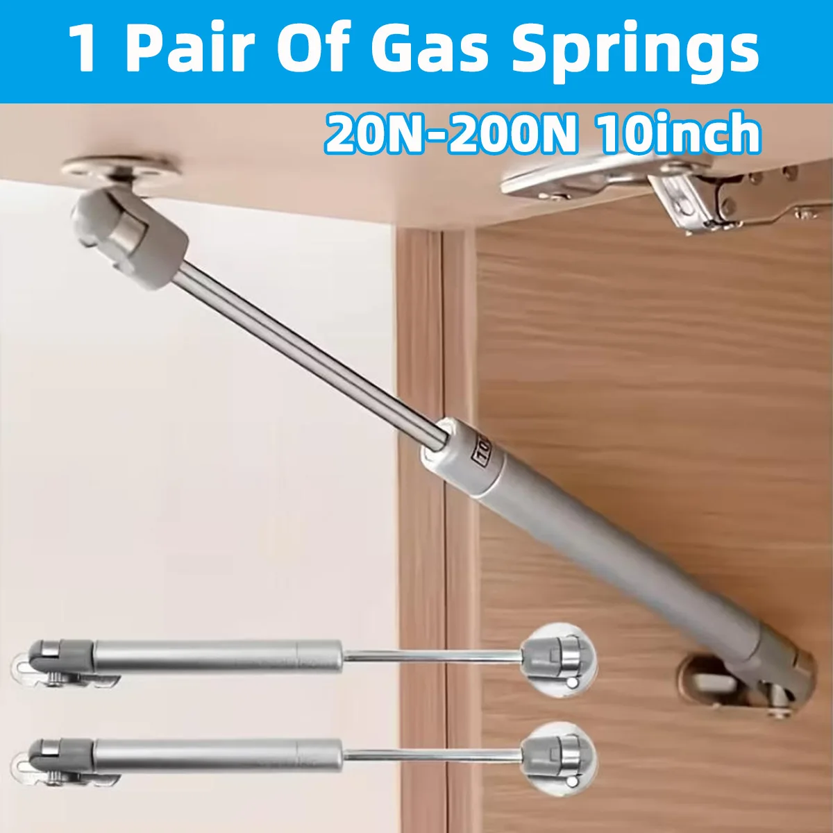 Gas Spring Pair Of Support Rods Hydraulic Pneumatic Lifting Column Suitable For Heavy-Duty Cabinet Applications Cabinet Doors