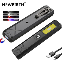 LED Keychain Flashlight Rechargeable 550LM Portable Mini Torch Pocket Lantern Flood Work Light With Magnet For Emergency