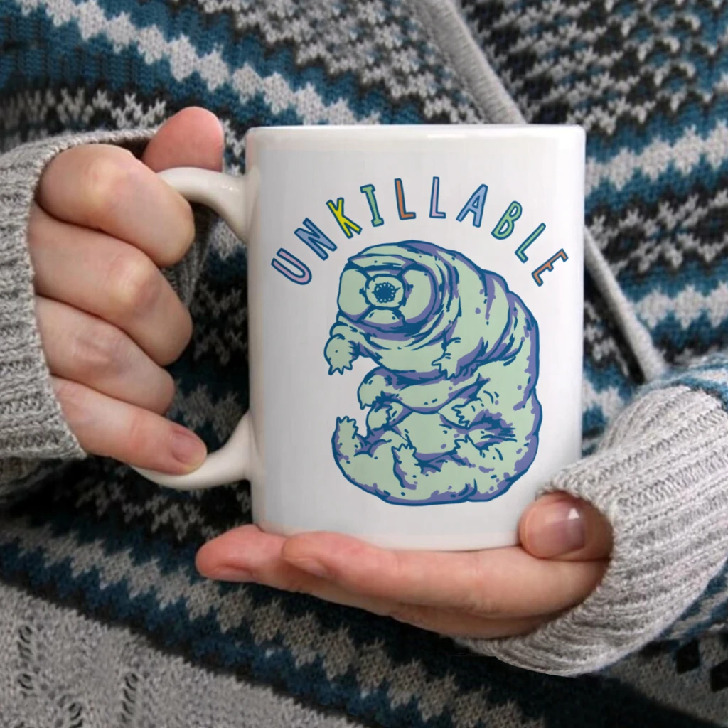 

Unkillable TardigradeCoffee Mug Tea Cup 11oz Coffee Cup Funny Birthday Ceramic Mug Personalized Cup