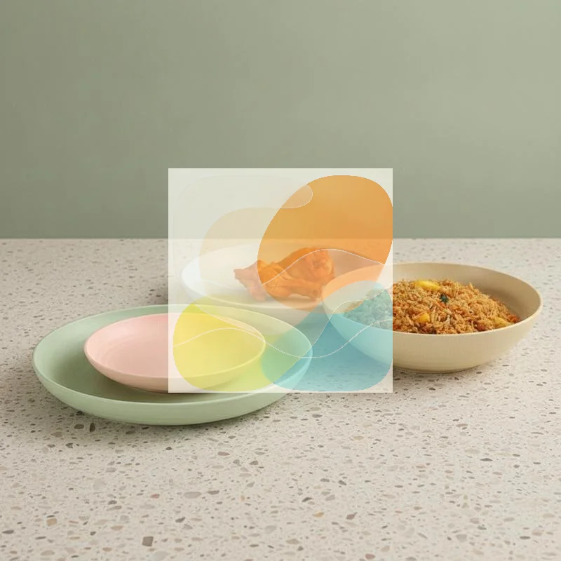 Food Snacks For Toddlers - Onbreekbare, lichtgewicht, herbruikbare ronde bordjes van