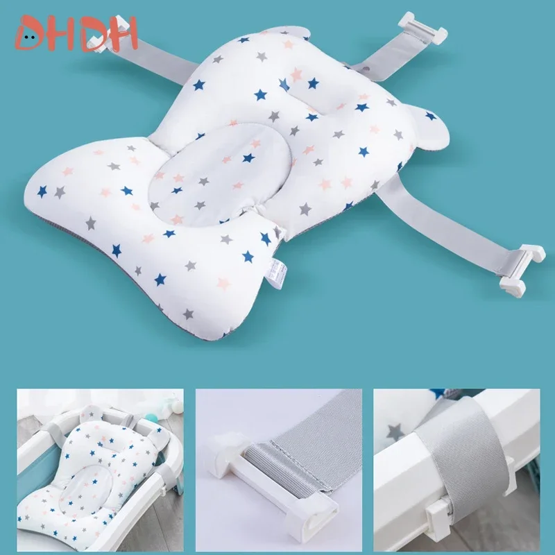 Baby Bathtubs Tub Pad Non-Slip Bathtub Seat Support Mat Newborn Safety Security Foldable Bath Support Cushion  Baby Goods