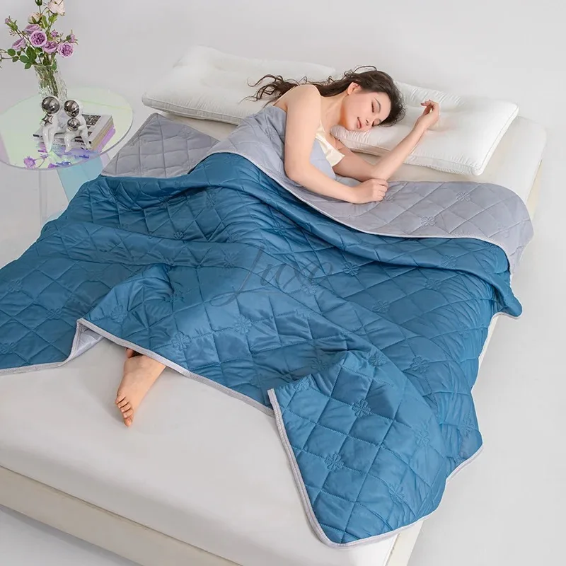 Obrázek 4: Měkké prodyšné léto flauš chladící cit král rozměr dusit se léto vzduch podmínka comforter lehoučké coolness prošívaná deka hubený