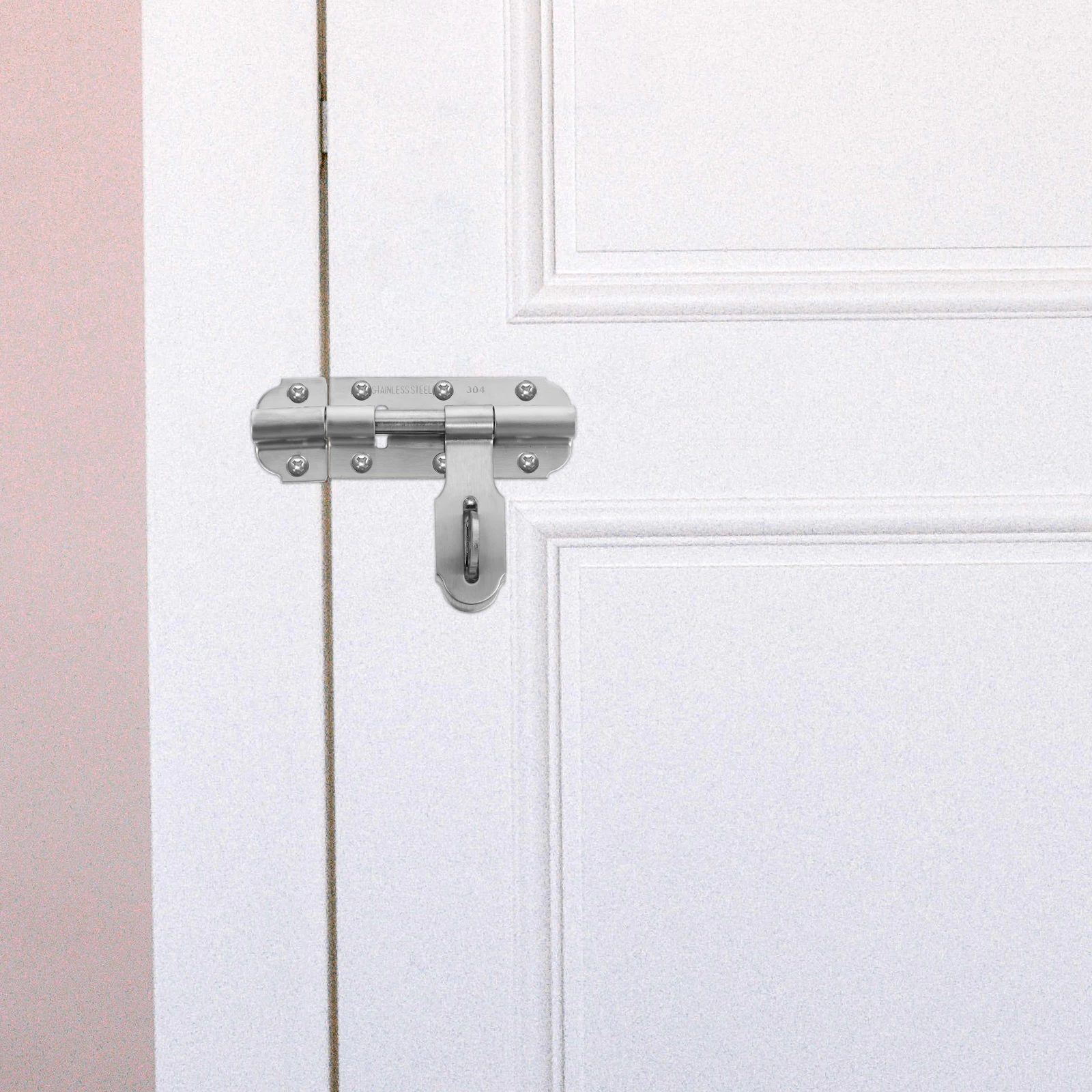 

Stainless Steel Heavy Duty Door Bolt Latch Security Lock Hardware Gate Barrel Bolt Outdoor Barn Garden Fits Occasions Double