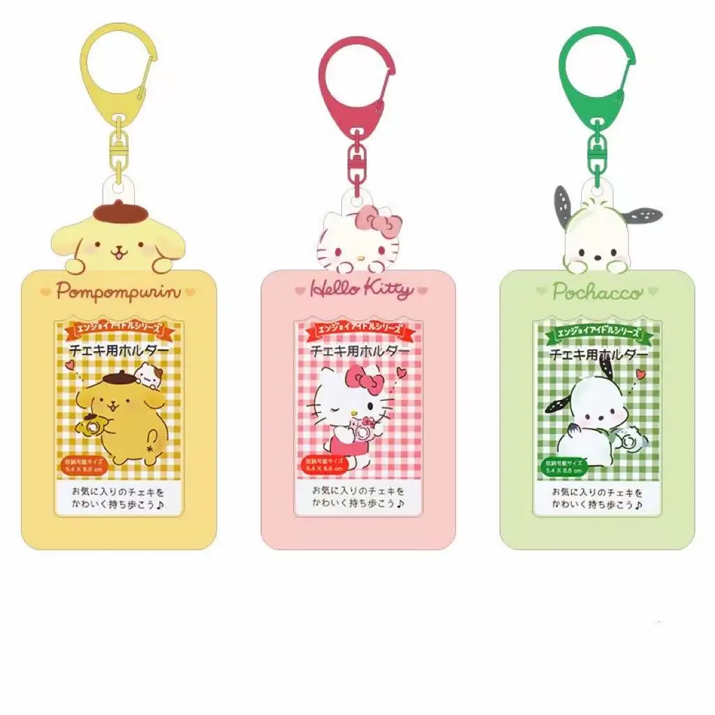 Niedlicher Sanrio Cartoon-Kartenhalter, Tragbarer Fotoanhänger-Schlüsselanhänger, Lieblicher Kartenschutz als Deko für Schülergeschenke – Detail 5