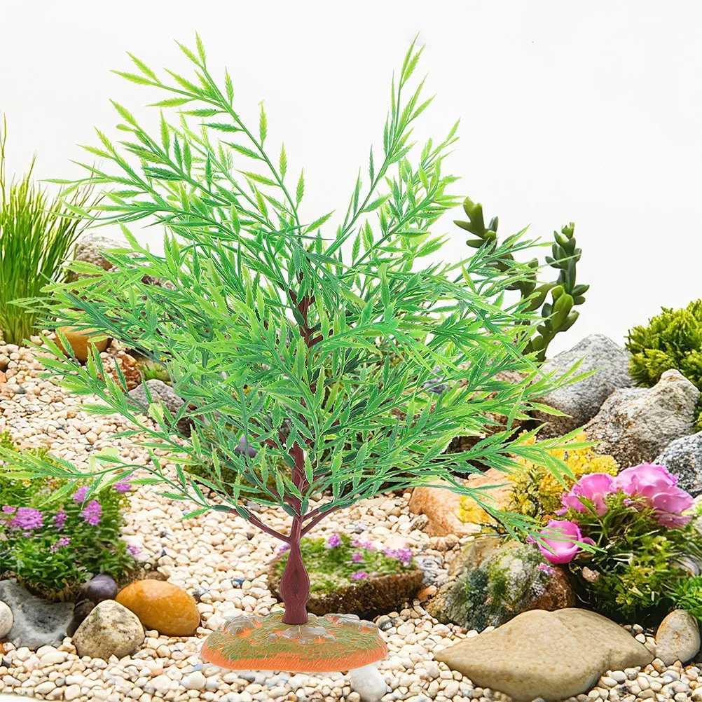 

2pcs Plastic Building Trees Miniature Fake Greenery For Railway Scenery Urban Planning s Diy Terrariums Miniature