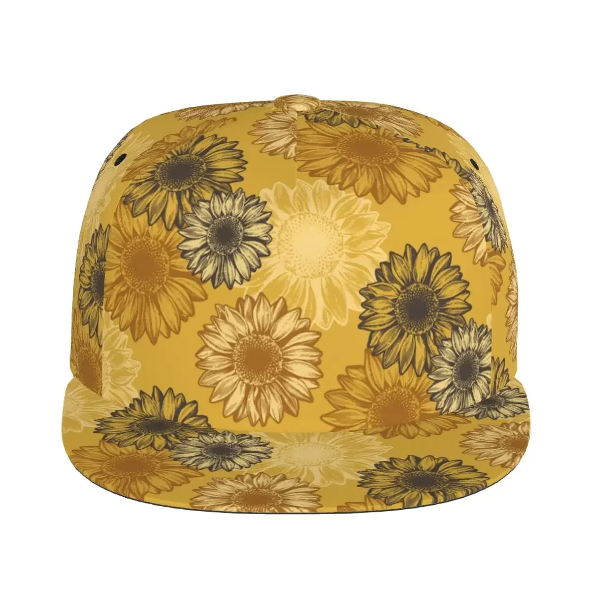 Sunflowers  Baseball Cap Casual Sun Hat Elegant Ethnic Style Fashion Stage Hip Hop Women Men