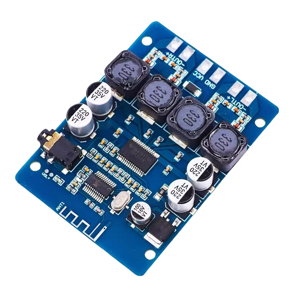 XH-M314 Ultra Clear Bluetooth Digital Amplifier Board TPA3118 Dual 45W Audio Amplification Module AUX Decoding 12V