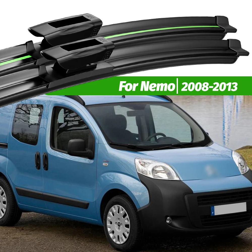 

For Citroen Nemo 2008-2013 2pcs Front Windshield Wiper Blades 2009 2010 2011 2012 Windscreen Window Accessories