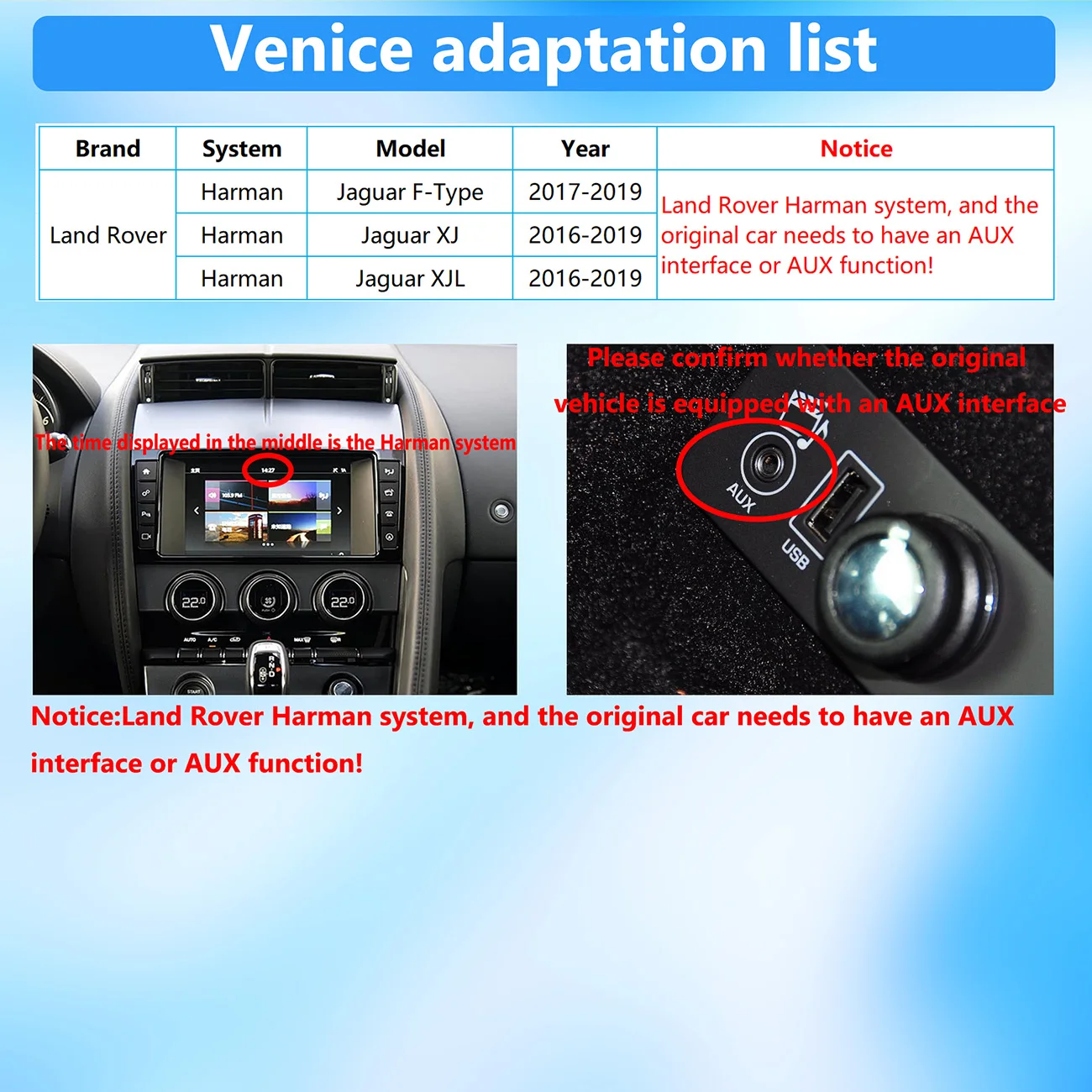 Wireless Carplay For Land Rover Harman System Jaguar F-Type XJ XJL 2016-2019 Android Auto Mirror Link AirPlay Navigation CMS YT