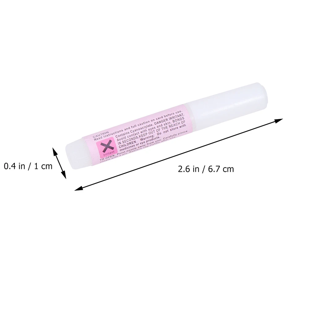 

50pcs Nail Glue for Decoration with Precision Brush Safe Practical Mini Beauty Gel Create Designs Seconds Portable