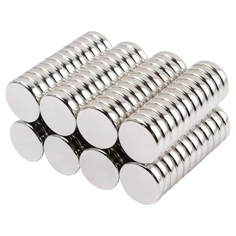 Round Magnets, 20/50/100Pcs Ultra Strong Neodymium Magnets for Magnet Board, Refrigerator,Office Dry Erase Board (Silver)