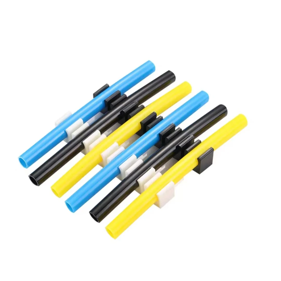 10pcs 6-Way Plastic Pneumatic Tube Clamps | Air Hose Fixing Holders | Gas Compressor Tubing Diversion Flow Clips