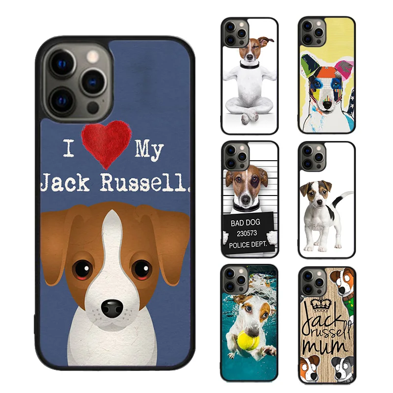 I Love My Jack Russell dog Phone Case For iPhone SE2020 15 16 14 13 Pro Max Coque 12 11 Pro Max 8 PLUS 7 mini fundas cover