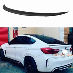 FOR BMW X6 F16&X6M F86 P Style Carbon fiber Rear Spoiler Trunk wing 2014-2019 FRP Forged carbon