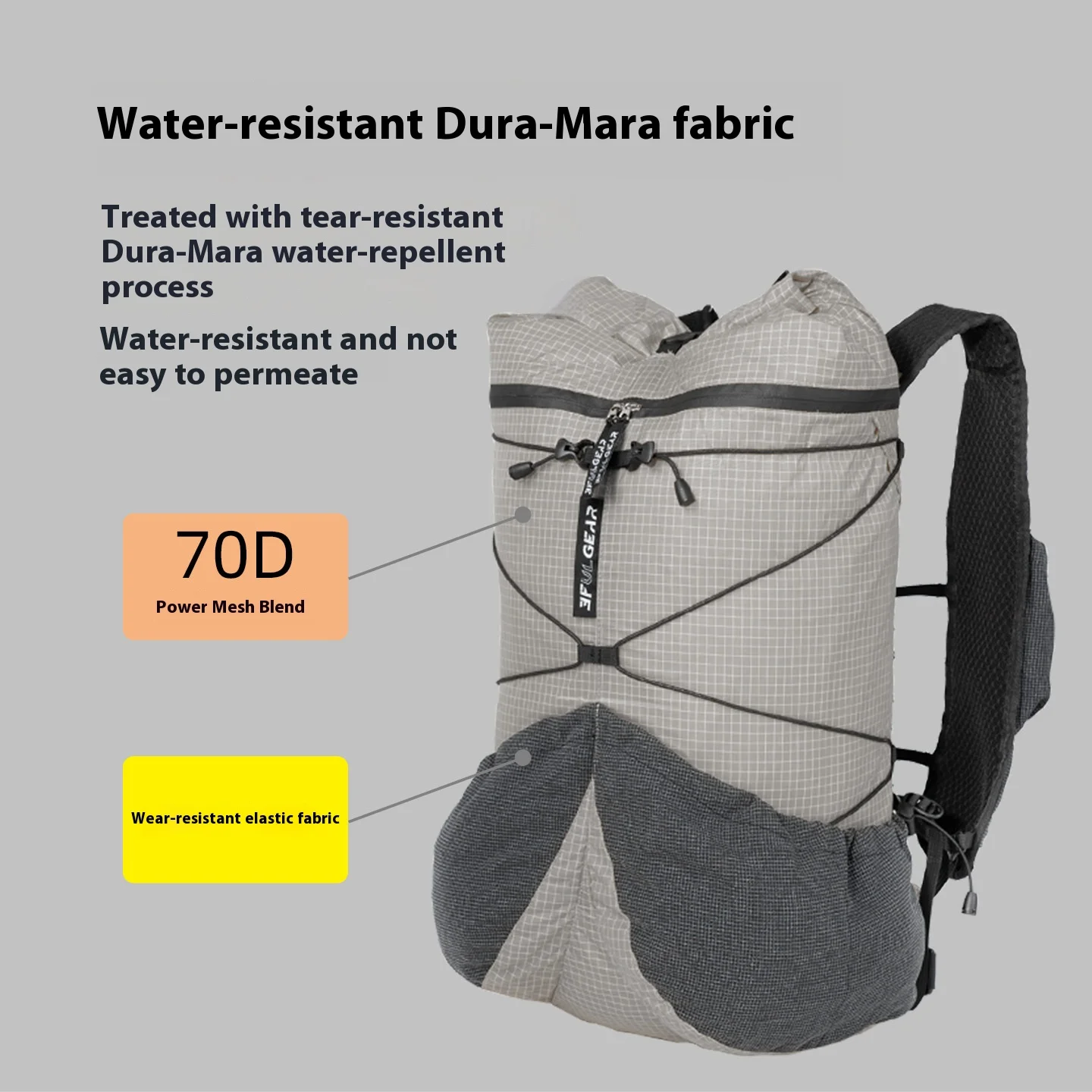 3F UL GEAR KOALA 20 + 5L على ظهره في الهواء الطلق خفيفة مقاوم للماء التخييم المشي لمسافات طويلة على ظهره حقيبة رياضية حقائب الظهر مقاومة للماء