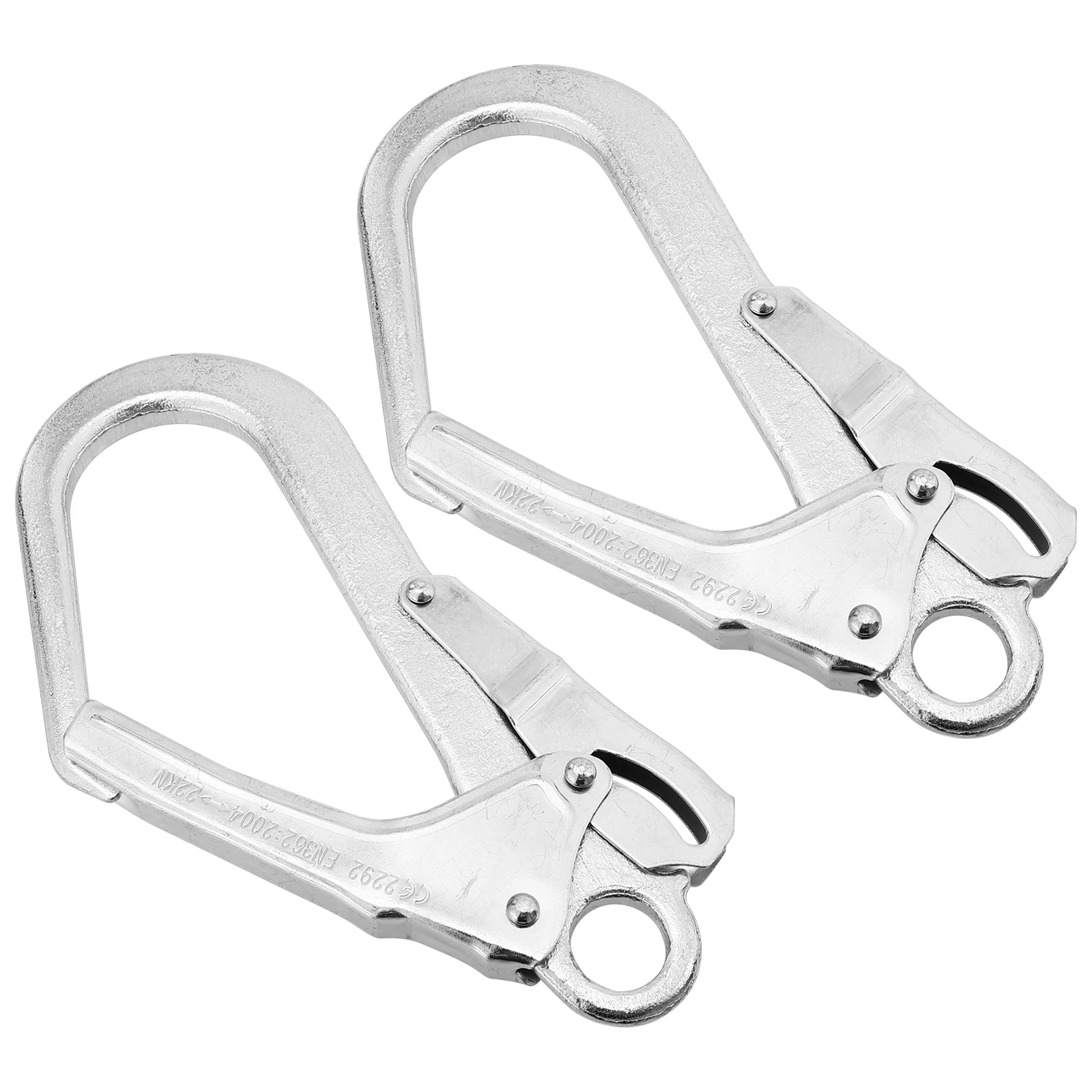 

2Pcs Safety Big Hooks Durable Lightweight Alloy Steel for Climbing Camping Hiking Chain Links Connectors