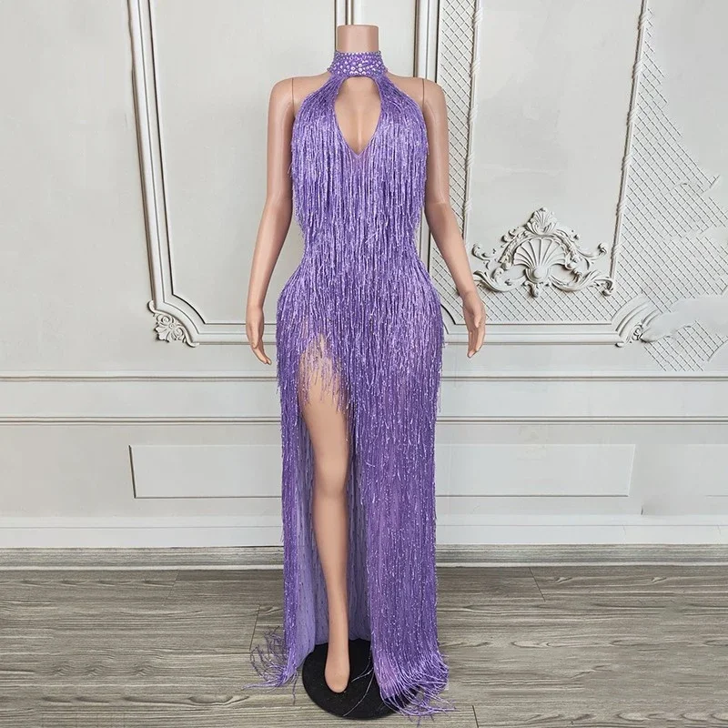 فستان عيد ميلاد المرأة اللاتينية الزي المغني حفلة احتفال فساتين ثوب زفاف مساء زي Dj Ds المرحلة كلوبوير