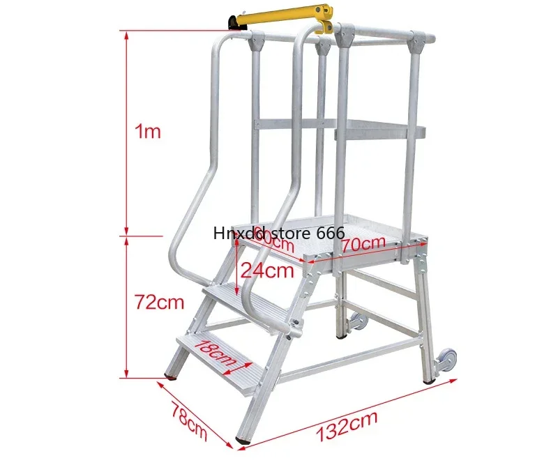 Aluminum alloy climbing platform ladder engineering ladder