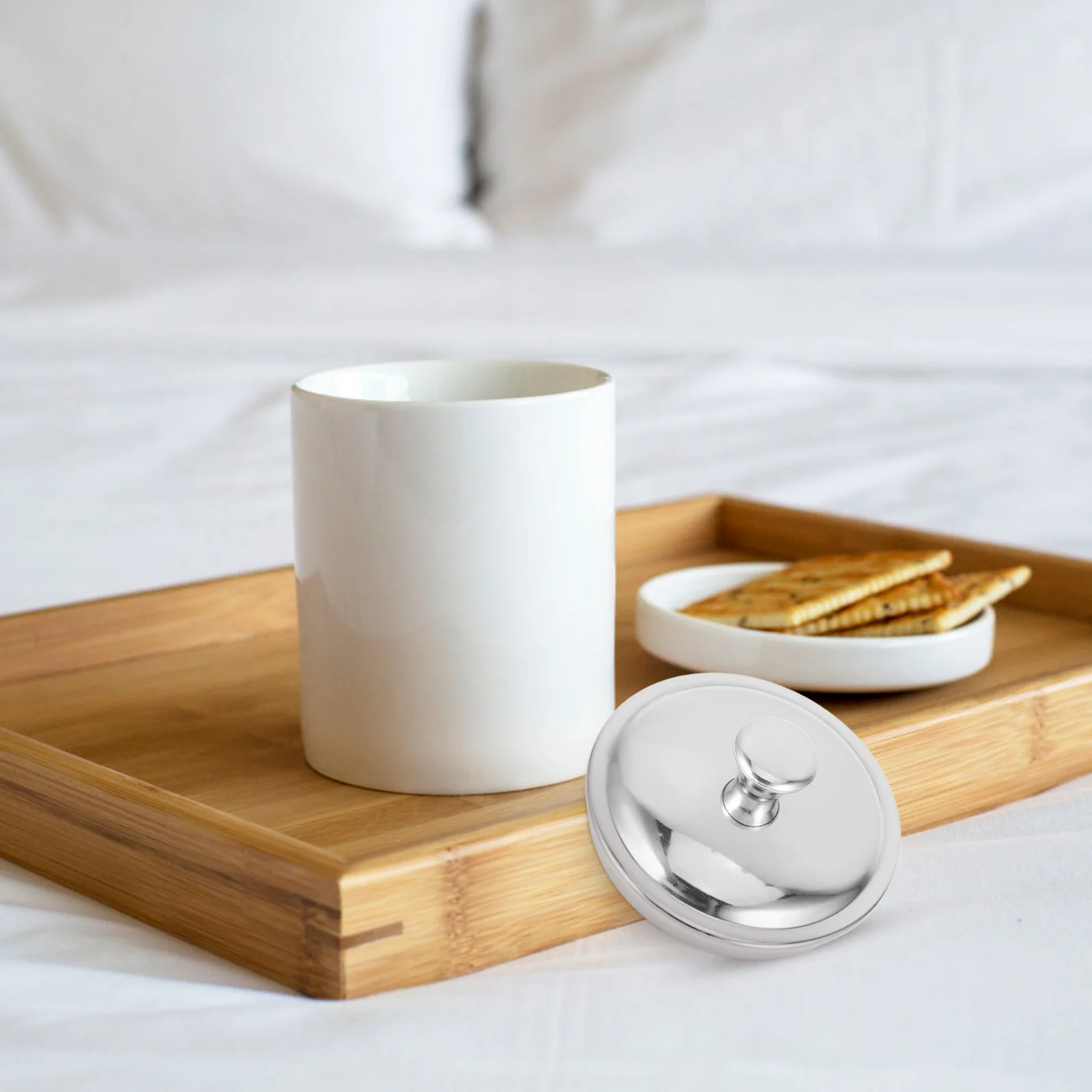 غطاء كوب عالمي من الفولاذ المقاوم للصدأ للمشروبات الباردة الساخنة وأكواب الشاي والقهوة المقاومة للغبار وشكل دائري سهل التنظيف للمطبخ 7 سم