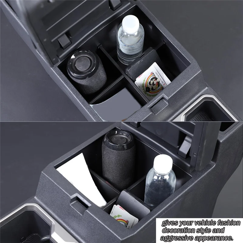 

Durable-Center Console Dividers Organizer For Toyota Tacoma 2024 Armrest Insert Divider Storage Accessories