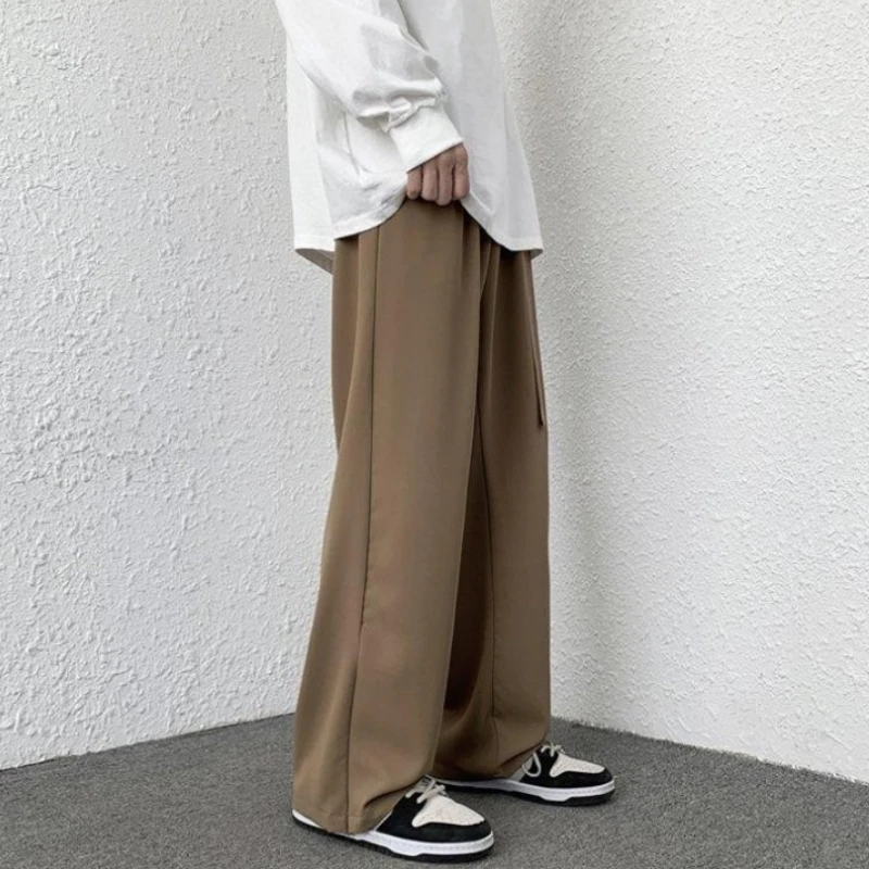 

With Belt Man Suits Pants Stylish Clothing Spring Clothes Fabric New in Korean Style Luxury Summer 2025 Up Suit Trousers for Men