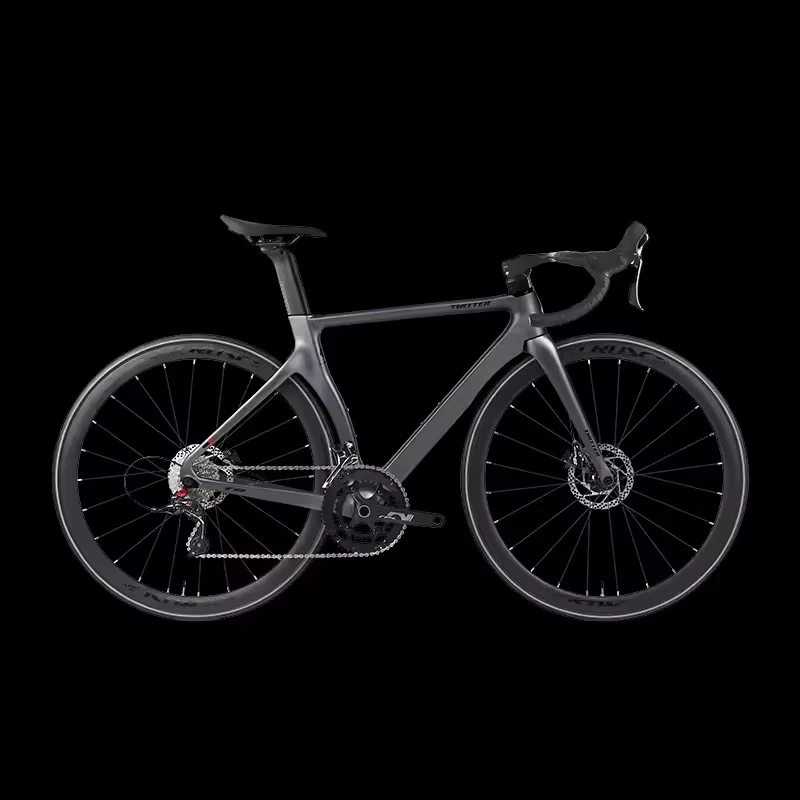 

Carbon Fibre Road Bicycle Twitter Road Bike T8 700C Hydraulic Disc Brake Racing 22 Speed Cycling Thru Axle Sensah Hidden Cable