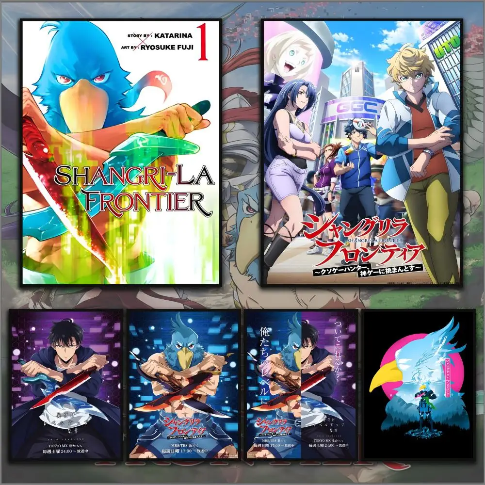 

S-Shangri-La F-Frontier Poster HD Anime Hot Theme Singer/OST/Movie-Waterproof Self-Stick Home Decor