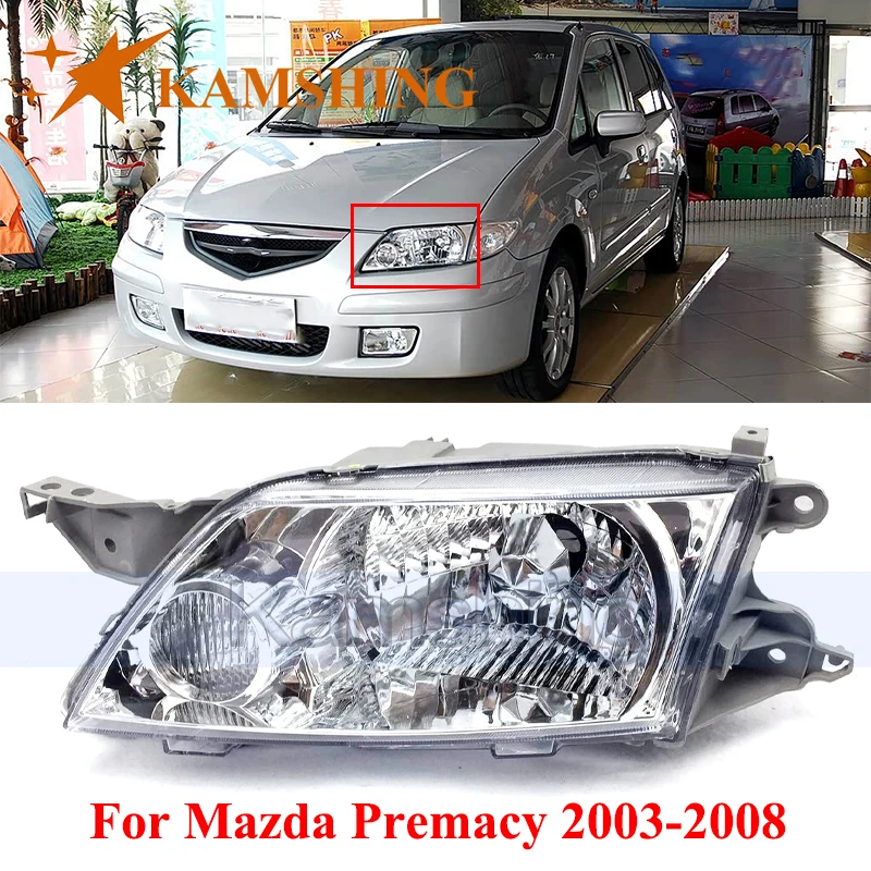 CAPQX Front Bumper Headlight For Mazda Premacy 2003-2008 Front Headlamp Head Lamp Head Light