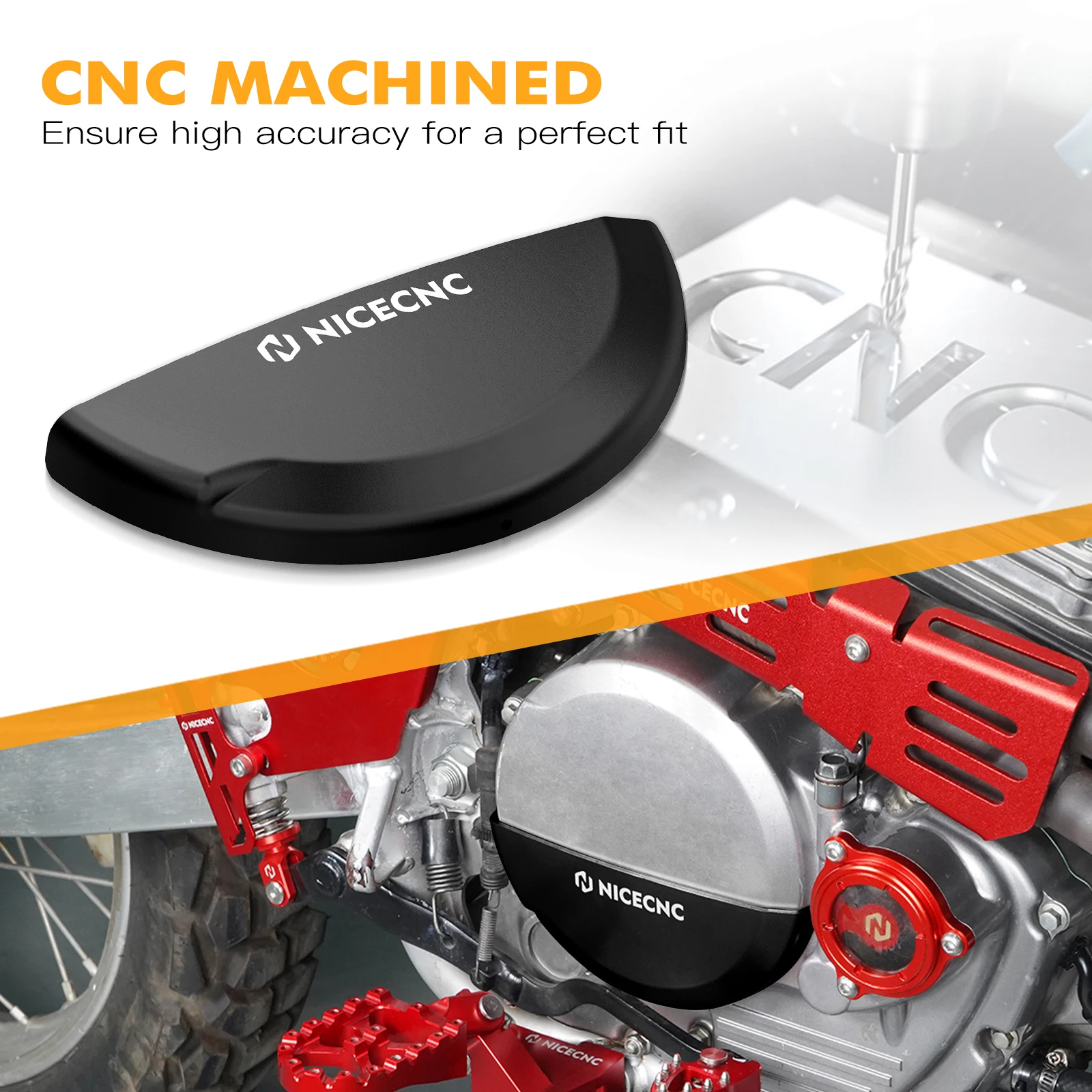 

For HONDA XR 650 L XR650L XR 650L 1993-2024 2023 Motorcycle NICECNC Aluminum Clutch Cover Guard Protection Clutch Side Cover