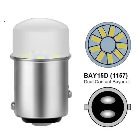 Акриловое волокно 1157 Led Bay15d 500lm P21 5 Вт автомобильный светильник с лампочкой SMD авто Универсальный Автомобильный Обратный лампа фонаря указателя поворота Стоп-сигнал Лампа Белый DRL 12V