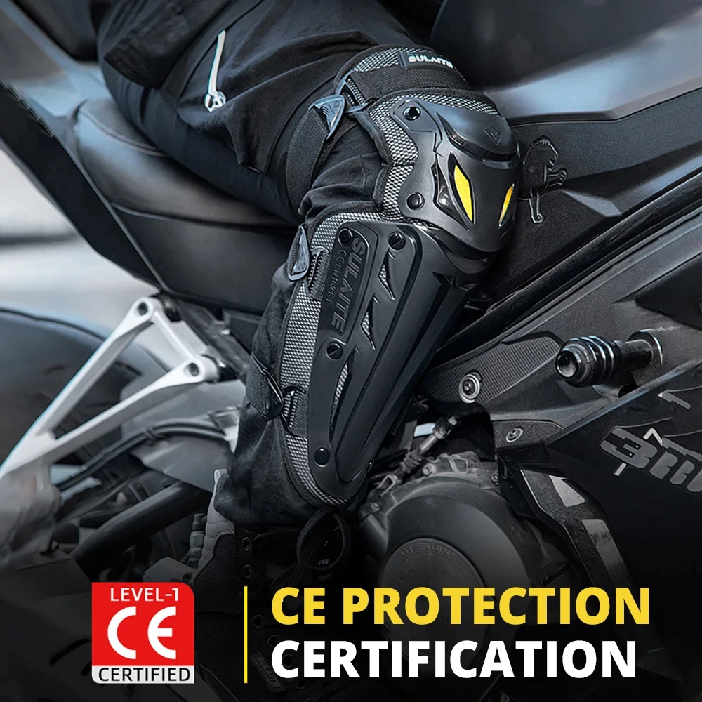 4pcs Motorcycle Knee Pads+Elow Protector Wear-resistant Motocross Knee Pads Anti-fall Motorcycle Protection Equipment